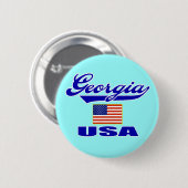 Georgia Script Pin Ronde Button 5,7 Cm (Voorkant /achterkant)