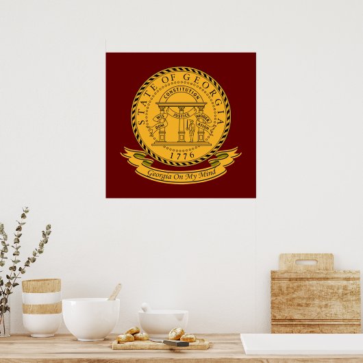 Georgia Seal Poster (Keuken)
