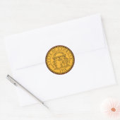 Georgia Seal Ronde Sticker (Envelop)