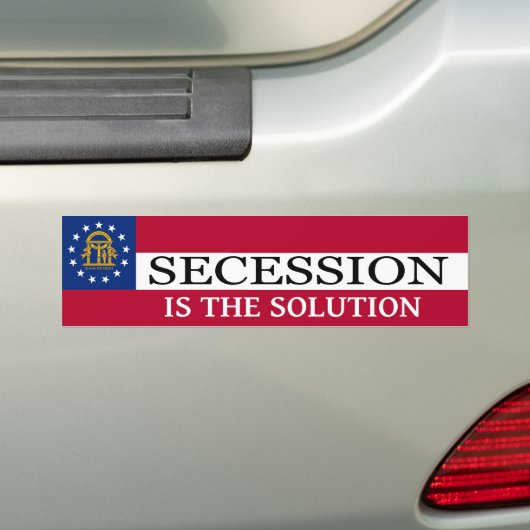 Georgia Secsion Bumpersticker (Op auto)