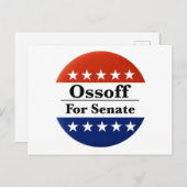 Georgia-senator Jon Ossoff herkozen in 2026 Briefkaart (Voorkant / Achterkant)