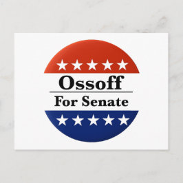Georgia-senator Jon Ossoff herkozen in 2026 Briefkaart