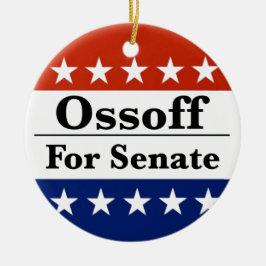 Georgia-senator Jon Ossoff herkozen in 2026 Keramisch Ornament