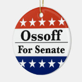 Georgia-senator Jon Ossoff herkozen in 2026 Keramisch Ornament (Links)