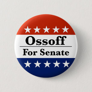 Georgia-senator Jon Ossoff herkozen in 2026 Ronde Button 5,7 Cm
