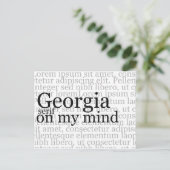 Georgia Serf in mijn gedachten Briefkaart (Staand voorkant)