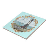 Georgia Shells Lighthouse Tegel Tegeltje (Zijkant)