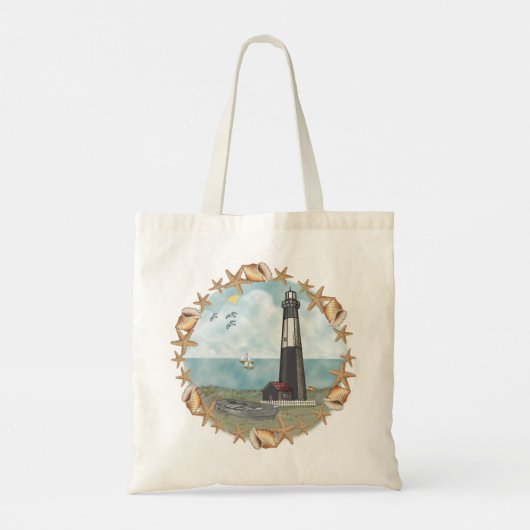 Georgia Shells Lighthouse Tote Bag (Achterkant)