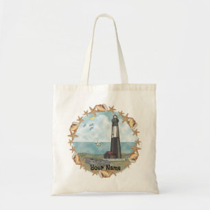 Georgia Shells Lighthouse Tote Bag