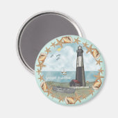 Georgia Shells Vuurtoren magneet (Voorkant / Achterkant)