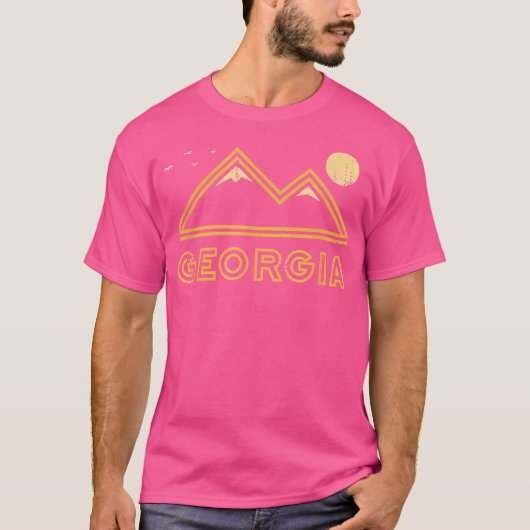 Georgia Souvenir Hiking Mountains Sunset  S T-shirt (Voorkant)