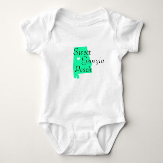 Georgia State Baby Eén stuk Romper (Voorkant)