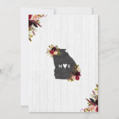 Georgia State Bestemming Bruids Douche Uitnodiging (Achterkant)