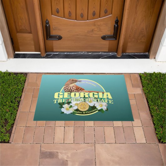 Georgia State Bird & Flower Deurmat (Buiten)