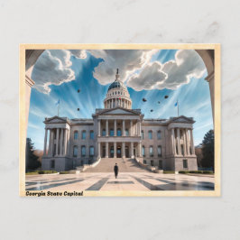 Georgia State Capital Vintage Travel Briefkaart