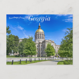 Georgia State Capitol Building in Atlanta Georgia Briefkaart