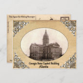 Georgia State Capitol Building Old Briefkaart (Voorkant / Achterkant)