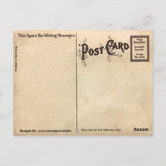 Georgia State Capitol Building Old Briefkaart (Achterkant)