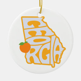 Georgia State Christmas Tree Ornament