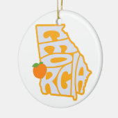 Georgia State Christmas Tree Ornament (Links)
