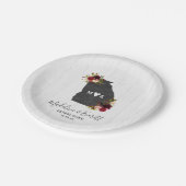 Georgia State Destination Wedding Monogram Papieren Bordje (Gekanteld)