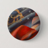 Georgia State Flag Schilderen Button (Voorkant)