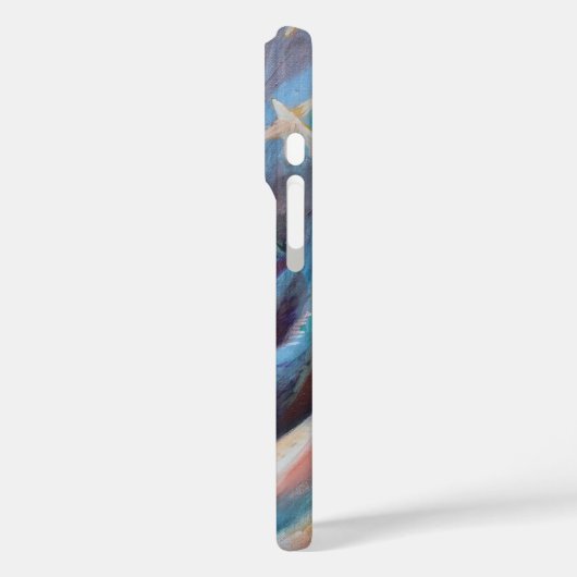 Georgia State Flag Schilderij - iPhone Case (Achterkant / Links)