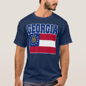 Georgia State Flag T-Shirt (Voorkant)