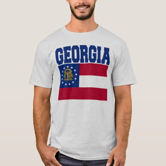 Georgia State Flag T-Shirt (Voorkant)
