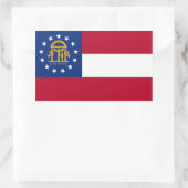 Georgia State Flag, Verenigde Staten Rechthoekige Sticker (Tas)