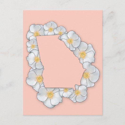 Georgia State Flower - Cherokee Roos Briefkaart (Voorkant)