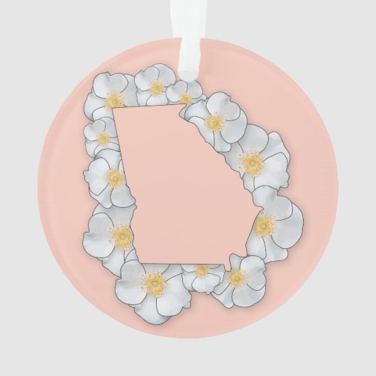 Georgia State Flower Ornament (achterkant)