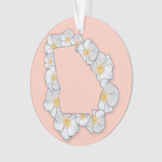Georgia State Flower Ornament (voorkant)