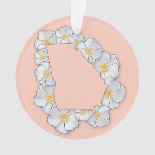 Georgia State Flower Ornament (voorkant)