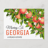 Georgia State Fruit Peaches | Adres wijzigen Briefkaart (Voorkant)