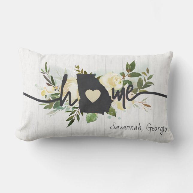 Georgia State heeft uw rustieke thuisstad geperson Kussen (Voorkant)