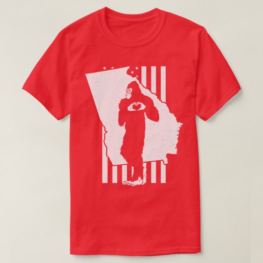 Georgia State Kaart T-shirt (Design voorkant)