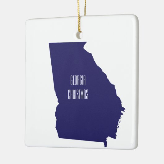 Georgia State-kerstversiering Keramisch Ornament (Links)