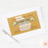 Georgia State Lokale Honing Jar Rechthoek Stickers (Envelop)