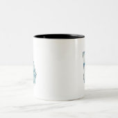 Georgia State Map Waterverf Tweekleurige Koffiemok (Center)