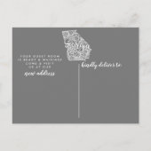 GEORGIA State Moving Aankondiging Post Kaart (Achterkant)