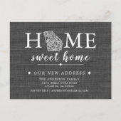 GEORGIA State Moving Aankondiging Post Kaart (Voorkant)