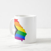 Georgia State Pride LGBTQ Progress Pride Koffiemok (Voorkant links)