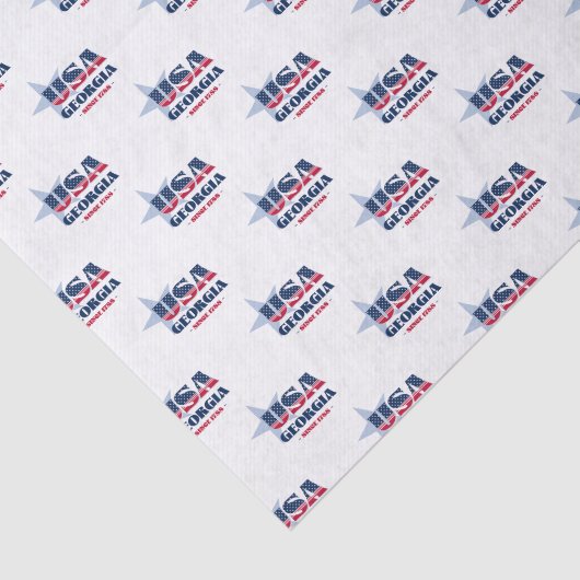 Georgia State Pride Tissue Paper Tissuepapier (Detail)