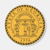 Georgia State Seal Magneet (Voorkant)