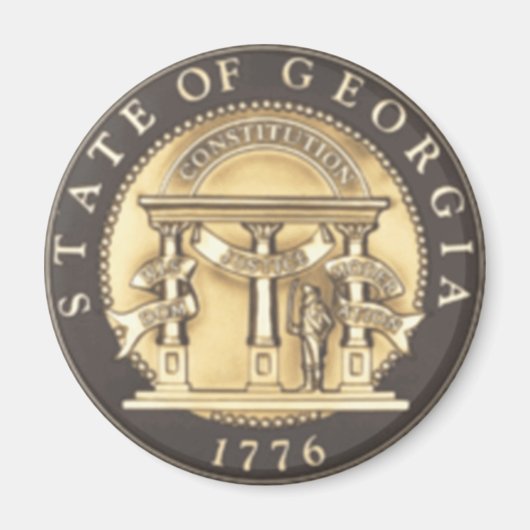 Georgia State Seal Magneet (Voorkant)