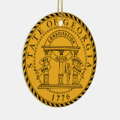 Georgia* State Seal Ornament (Rechts)