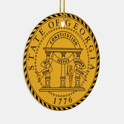 Georgia* State Seal Ornament (Rechts)