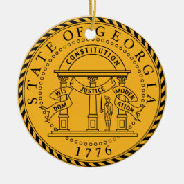 Georgia* State Seal Ornament