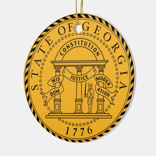 Georgia* State Seal Ornament (Links)